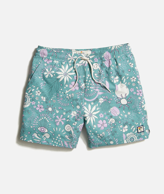 6" Mechanical Stretch Swim Trunk